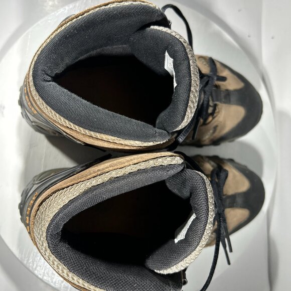 Merrell Chameleon Kids Youth Boys Size 4.5 Hiking Boots Waterproof Shoes Brown - Picture 9 of 12